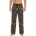 thumbnail image 1 of GZHJMY Mardi Gras Pajama Pants for Men, Lounge Pants Lightweight Men Pajama Bottoms with Drawstring Pockets, Christmas New Year Birthday Gifts, X-Large, 1 of 6