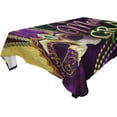 thumbnail image 1 of GZHJMY Mardi Gras Rectangle Tablecloth, Waterproof Stain Wrinkle Resistant Washable Polyester Table Cover for Picnic Dinner Holiday Kitchen Party Decor, 54 x 72 in Home Decor, 1 of 7