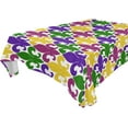 thumbnail image 1 of GZHJMY Mardi Gras Rectangle Tablecloth, Waterproof Stain Wrinkle Resistant Washable Polyester Table Cover for Picnic Dinner Holiday Kitchen Party Decor, 60 x 90 in Home Decor, 1 of 7