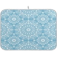 thumbnail image 1 of GZHJMY Medallion Floral Dish Drying Mat for Kitchen Counter,Super Quick Absorbent Composite Sponge Dish Drying Pad,Heat Resistant Non-Slip Rack Tableware Mat (18x24Inch)for Dishes Coffee Machine Dis, 1 of 7