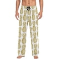 thumbnail image 1 of GZHJMY Men's Leopard Bananas and Pineapples Sleep Pajama Pant, Soft and Comfortable Lounge Sleep Bottoms with Pockets, Men's Sleepwear with Custom Print, Medium, 1 of 7