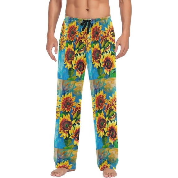 GZHJMY Men's Nautical Rope Knot Sleep Pajama Pant, Soft and Comfortable Lounge Sleep Bottoms with Pockets, Men's Sleepwear with Custom Print, Large