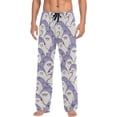 thumbnail image 1 of GZHJMY Men's Pajama Pants - Cute Purple Sharks, Loose Thin PJs Lounge Sleep Bottoms with Pockets Drawstring, Christmas New Year Birthday Gifts, Medium, 1 of 7