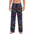 thumbnail image 1 of GZHJMY Men's Pajama Pants - Neon Pumpkinhead, Loose Thin PJs Lounge Sleep Bottoms with Pockets Drawstring, Pajama Bottoms for Home and Rest, Small, 1 of 7