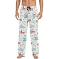 thumbnail image 1 of GZHJMY Men's Pajama Pants Pjs Bottoms with Pockets, Christmas New Year Birthday Valentine's Day Gifts, XX-Large, 1 of 7