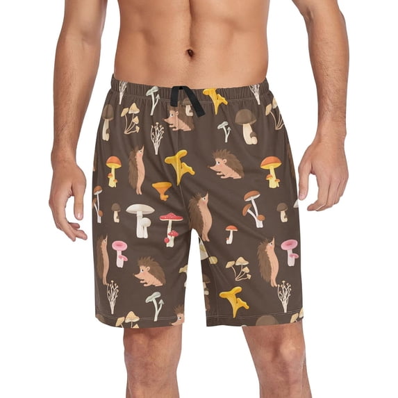 GZHJMY Men's Pajama Shorts Pjs Bottoms Sleep Shorts Lounge Wear Pajama Pants with Pocket, Medium