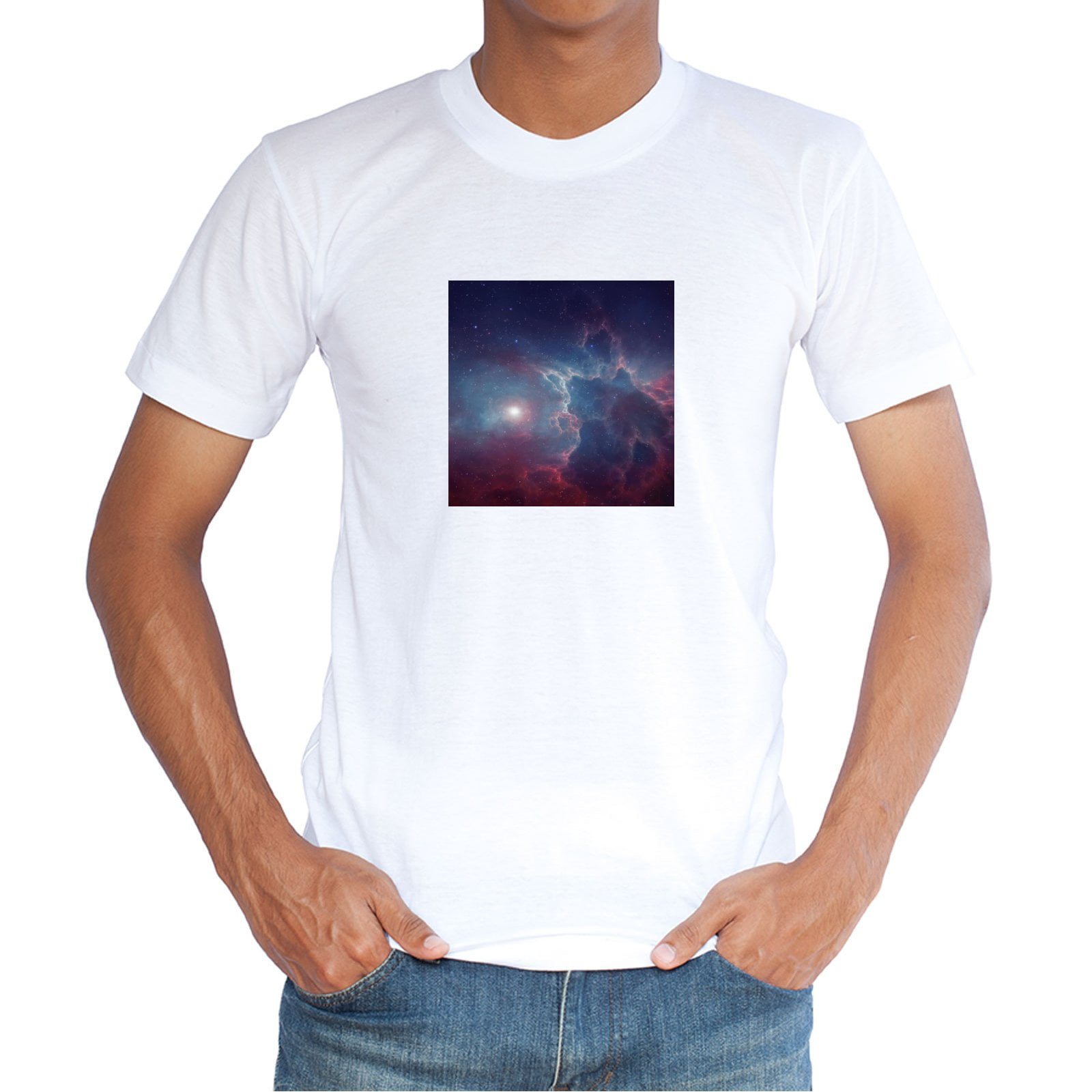 Star Nebula Galaxy Space Men's Short Sleeve Shirt