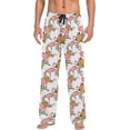 thumbnail image 1 of GZHJMY Men's Tropical Pink Flamingos Sleep Pajama Pant, Soft and Comfortable Lounge Sleep Bottoms with Pockets, Men's Sleepwear with Custom Print, Medium, 1 of 7