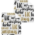 thumbnail image 1 of GZHJMY Merry Christmas Handwritten Lettering Wash Cloths 2 Pcs Small Cotton Wash Towels for Kitchen Bathroom, 1 of 5