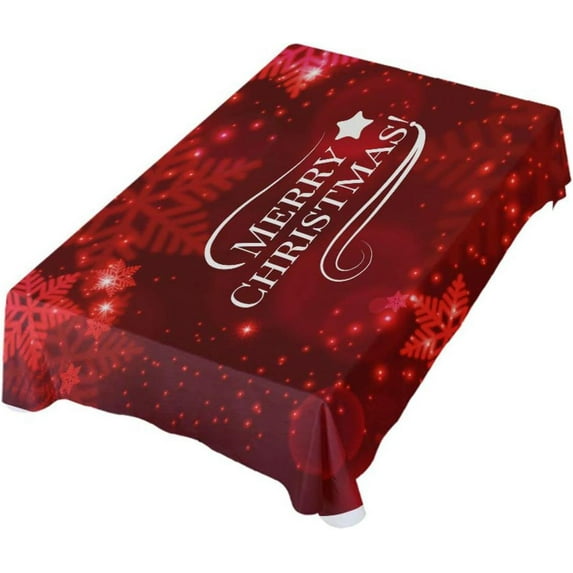 GZHJMY Merry Christmas Outdoor Tablecloth 60x108In,Rectangle Table Cover Kitchen Dinner for Outdoor and Indoor Party Holiday Hotel BBQ-Christmas48 Home Decor