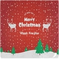 thumbnail image 1 of GZHJMY Merry Christmas Winter Cloth Napkins Washable Reusable Polyester Dinner Napkins 20 x 20 Inch for Home Weddings Parties Holiday Table Napkins Set of 4, 1 of 7