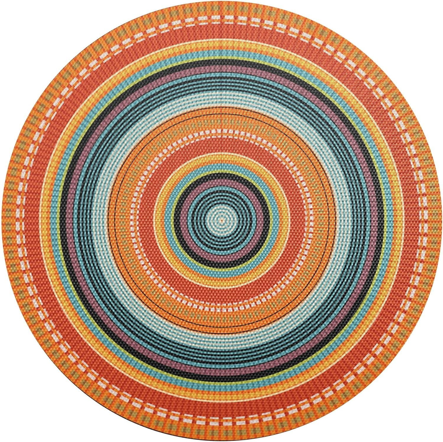 GZHJMY Mexican Blanket Serape Stripes Placemats for Dining Table, Heat ...