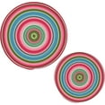 thumbnail image 1 of GZHJMY Mexican Blanket Serape Stripes Trivets Pot Holders Set of 2, Hot Pads 7.09"+9.45",Table Mats,Placemats Set for Cooking and Baking, Cotton Braided Hot Pads, 1 of 7