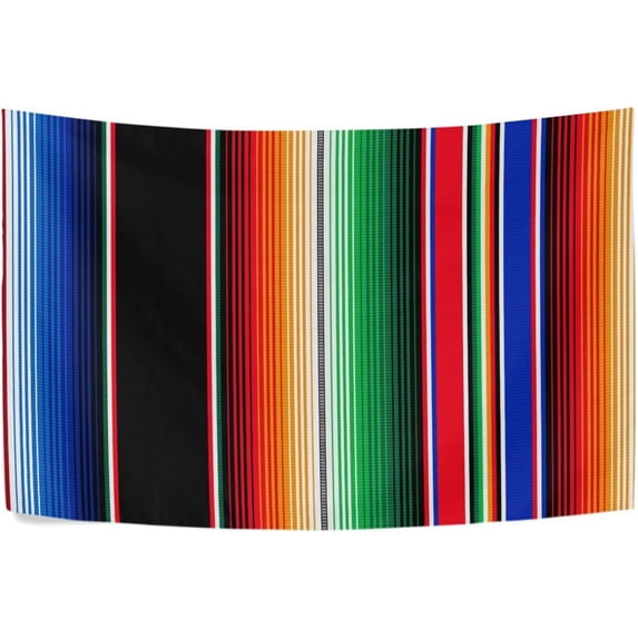 GZHJMY Mexican Serape Blanket Stripes1 Tapestry Aesthetic Tapestry Wall Hanging for 80" x 60" Inches Gift Decor