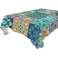 thumbnail image 1 of GZHJMY Mexican Talavera Rectangle Tablecloth, Dust Proof Anti Wrinkle Wipeable Table Cloth Tabletop for of Dinner Kitchen Wedding Holiday Party (60x90inch, Mexican Talavera - B) Home Decor, 1 of 7