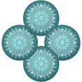 thumbnail image 1 of GZHJMY Mexican Talavera Round Placemats Set of 4, Non-Slip Heat Resistant Washable Table Mats for Kitchen Dining Table Decoration, 15.4", 1 of 6