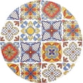 thumbnail image 1 of GZHJMY Mexican Talavera66 Round Placemats Set of 1 Washable Non-Slip Heat-Resistant Kitchen Placemats for Kitchen Table Decoration 15.4 inch, 1 of 7