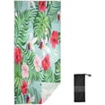 thumbnail image 1 of GZHJMY Microfiber Beach Towel,Palm Flowers Super Absorbent Sport Towel with Pouch,Quick Dry Pool Towels Pool Blanket for Swimming,Picnic,Yoga Gym 31×71in Bath Towels, 1 of 7
