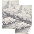 thumbnail image 1 of GZHJMY Mountainous Vistas Hand Towels Set of 2 Pack - 16 x 28 Inches Extra Absorbent Pure Washcloth Towels, Super Soft Hand Towel for Bathroom, Hotel, Kitchen, Gym, 1 of 7