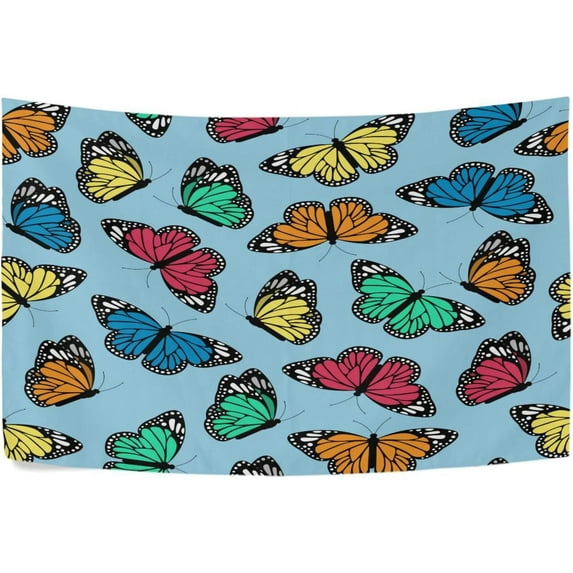 GZHJMY Multicolored Butterflies Tapestry Aesthetic Tapestries for Bedroom Multi Color 60" x 40" Inches Gift Decor