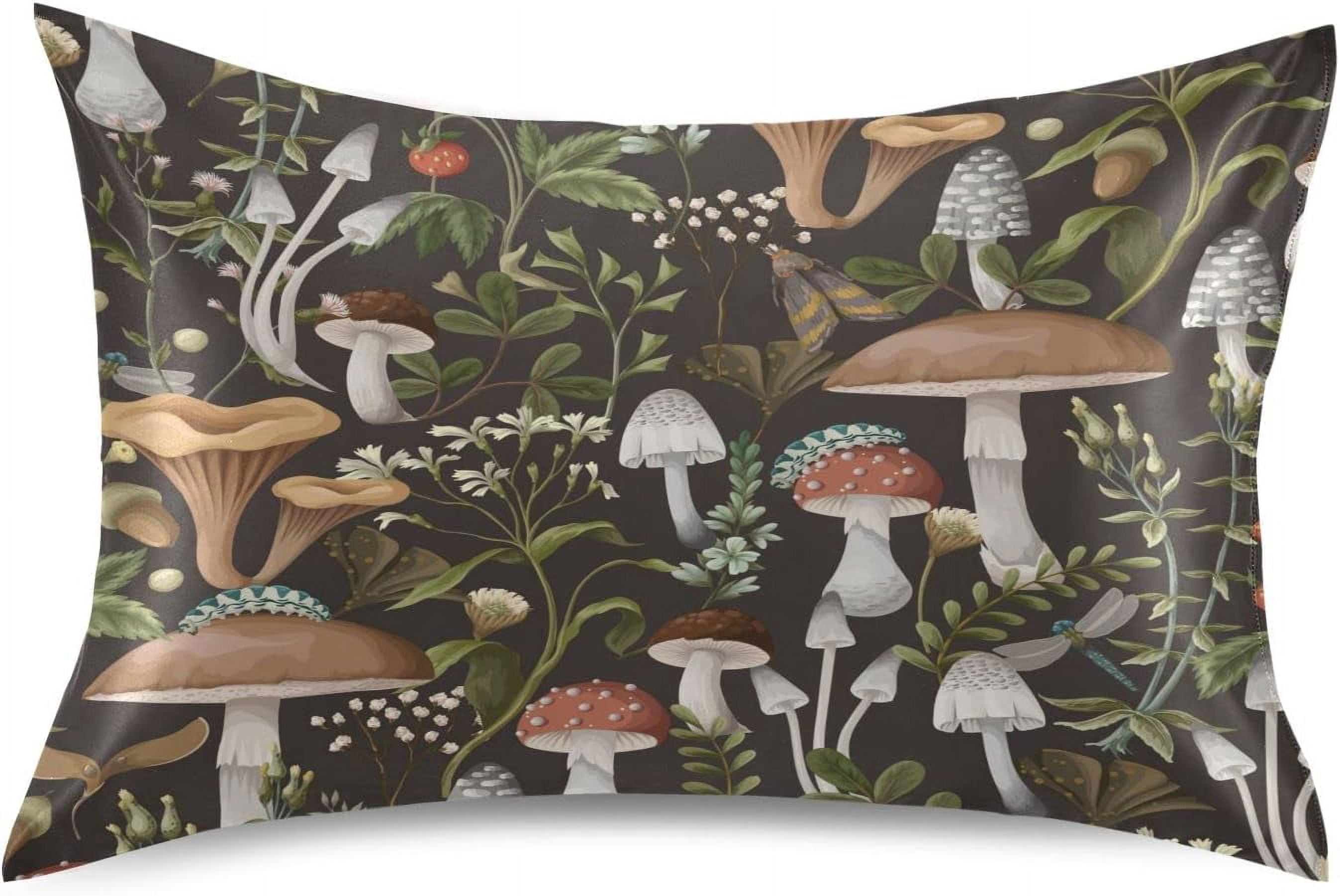 Xigua Silk Pillowcase - 100% Polyester Satin, Cooling & Soft, 20x26 Inch Standard, Helps Hair & Skin (Ballerinas Pattern)