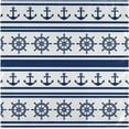 thumbnail image 1 of GZHJMY Nautical Anchor Rudder Stripes Pattern Cloth Napkins, Set of 1 20 x 20 Inch Soft & Comfortable Polyester Dinner Napkin for Family, Restaurant, Parties(Navy Blue), 1 of 5