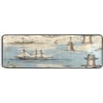 thumbnail image 1 of GZHJMY Nautical Old Ship Shapes Non-Slip Runner Rug Area Rug Washable Rectangle Rug for Bedroom Living Room Bathroom Hallways Home Decor 72x24 Inches#7, 1 of 7