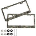 thumbnail image 1 of GZHJMY Old Dirty Camouflage Vintage License Plate Frames for Women Men 2 Pcs Personalized Car License Plate Holder with Screw Caps, Elliptical Hole Decorative, 1 of 7