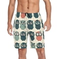 thumbnail image 1 of GZHJMY Owl Pajama Pants Short for Men, Lounge Pants Lightweight Men Pajama Bottoms with Drawstring Pockets, Christmas New Year Birthday Gifts, XX-Large, 1 of 7