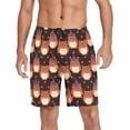thumbnail image 1 of GZHJMY Owl Pajama Pants Short for Men, Lounge Pants Lightweight Men Pajama Bottoms with Drawstring Pockets, Christmas New Year Birthday Gifts, Medium, 1 of 7