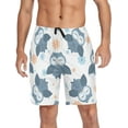 thumbnail image 1 of GZHJMY Owl Pajama Pants Short for Men, Lounge Pants Lightweight Men Pajama Bottoms with Drawstring Pockets, Christmas New Year Birthday Gifts, Small, 1 of 7