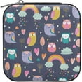 thumbnail image 1 of GZHJMY Owl Small Jewelry Box, Portable Leather Travel Jewelry Storage Case for Rings Earrings Necklace Bracelets, 1 of 7