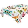 thumbnail image 1 of GZHJMY Owl Tablecloth, Rectangle Waterproof Washable Polyester Table Cover for Picnic Dinner Holiday Party Decor, 60 x 108 Inch, 1 of 7