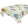 thumbnail image 1 of GZHJMY Owl Tablecloth, Rectangle Waterproof Washable Polyester Table Cover for Picnic Dinner Holiday Party Decor, 60 x 90 Inch, 1 of 7