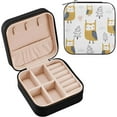 thumbnail image 1 of GZHJMY Owls and Trees Small Jewelry Box, Travel Portable Square Jewelry Case for Ring, Pendant, Earring, Necklace Organizer Storage Holder Boxes, 1 of 7