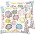 thumbnail image 1 of GZHJMY Pack of 2 Velvet Throw Pillow Covers Christmas Colorful Snowflake Decorative Square Throw Pillow Cases&nbsp;16x16 Inch Soft Solid Cushion Cover Case for Sofa Couch Bed Bedroom Car Home Decor, 1 of 6