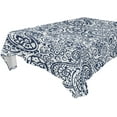 thumbnail image 1 of GZHJMY Paisley Flower Tablecloth, Rectangle Waterproof Washable Polyester Table Cover for Picnic Dinner Holiday Party Decor, 60 x 60 Inch, 1 of 7