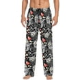 thumbnail image 1 of GZHJMY Pajama Pants for Men - Cute Grey Monsters, Loose Lightweight PJs Lounge Sleep Bottoms with Pockets Drawstring, Pajama Bottoms for Home and Rest, X-Large, 1 of 7