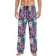 thumbnail image 1 of GZHJMY Pajama Pants for Men - Guitar Floral, Loose Lightweight PJs Lounge Sleep Bottoms with Pockets Drawstring, Pajama Bottoms for Home and Rest, Medium, 1 of 7
