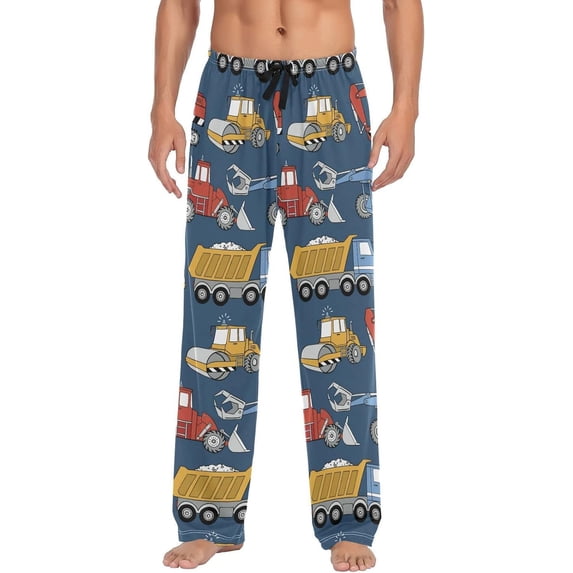 GZHJMY Pajama Pants Mens Sleep Lounge Pants Pjs Bottoms with Pockets, Christmas New Year Birthday Valentine's Day Gifts, Medium