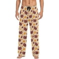 thumbnail image 1 of GZHJMY Pajama Pants Mens Turkey Bird Pumpkin Thanksgiving Sleep Lounge Pants Men Pajama Bottoms with Pockets, Christmas New Year Birthday Valentine's Day Gifts, Small, 1 of 7