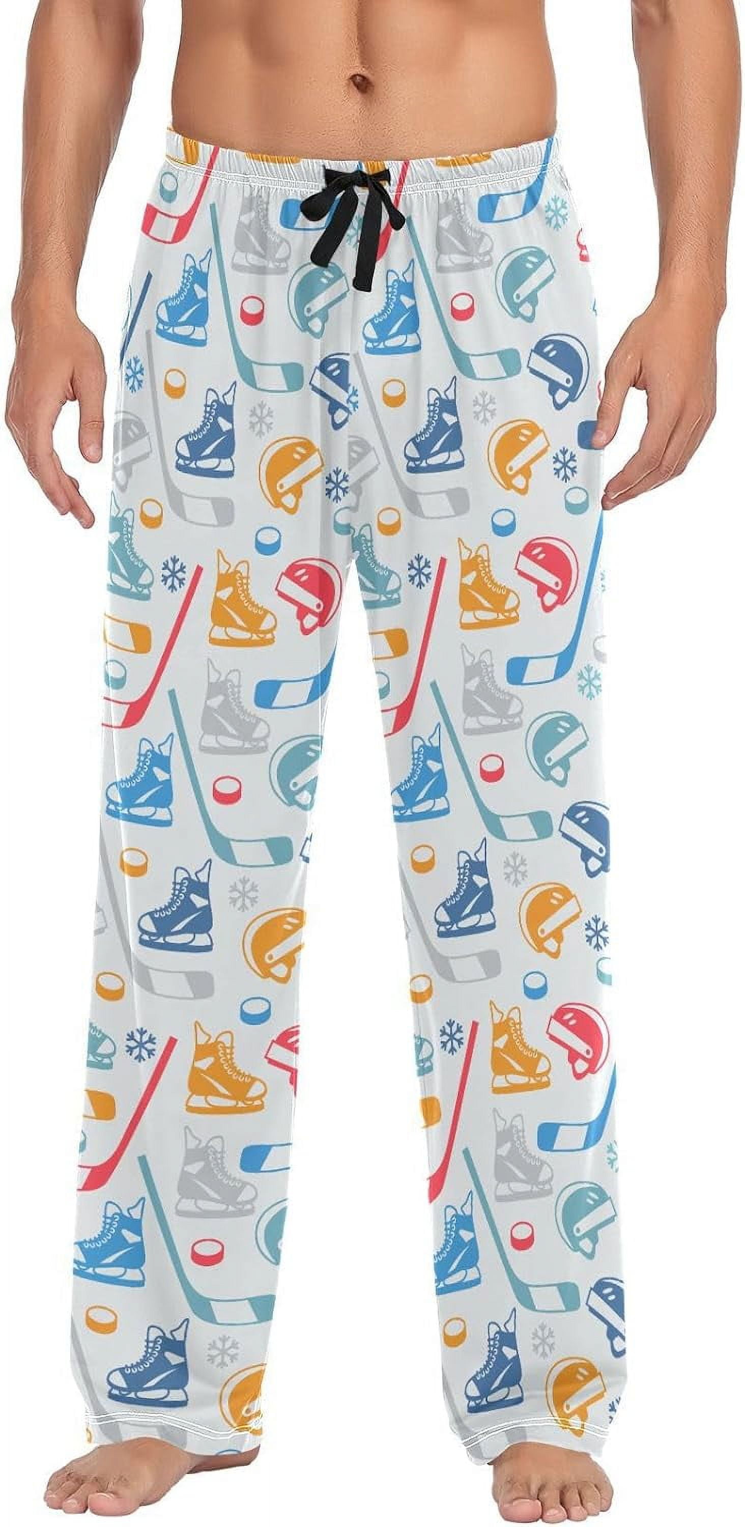 GZHJMY Pajama Pants for Men Pajama Bottoms Sports Hockey Sleep Lounge