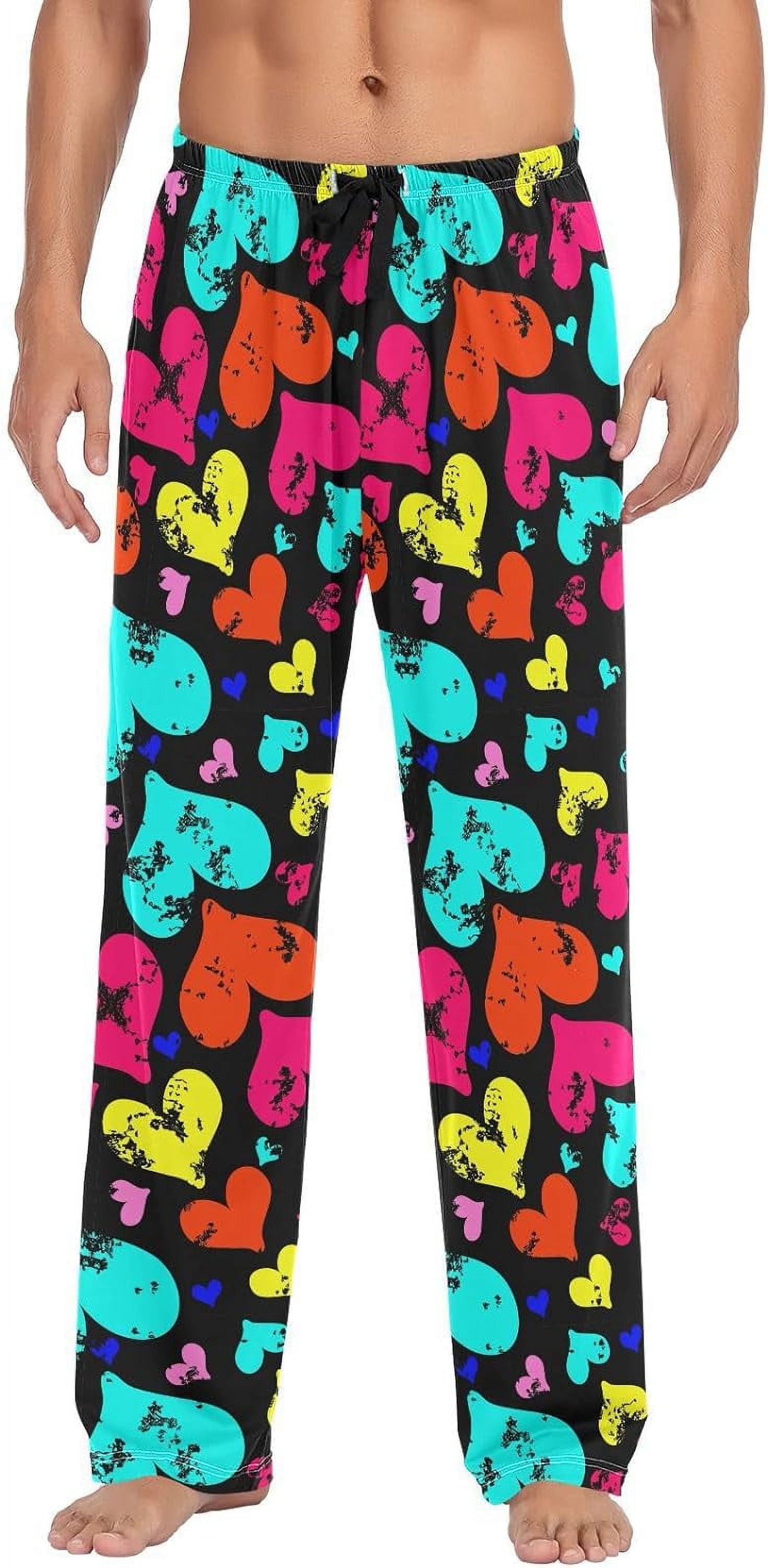 GZHJMY Pajama Pants for Men Valentines Day Pjs Bottoms Sleep Lounge Pants Holiday Gifts for Boyfriend Husband Dad X Large Walmart