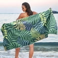 thumbnail image 1 of GZHJMY Palm Leaves Beach Towel Quick Dry Absorbent Bath Towels Sandproof Lightweight Towel for Gym Yoga Sports Swimming- 30x60in Washcloth, 1 of 7