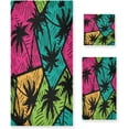 thumbnail image 1 of GZHJMY Palm Trees Bath Towel Set of 3, Highly Absorbent & Soft Bathroom Towels Set Quick Dry Towels Set for Bathroom Spa Beach (1 Bath Towels, 1 Hand Towel, 1 Washcloth), 1 of 7