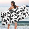 thumbnail image 1 of GZHJMY Panda Beach Towel Quick Dry Absorbent Bath Towels Sandproof Lightweight Towel for Gym Yoga Sports Swimming- 30x60in Washcloth, 1 of 7