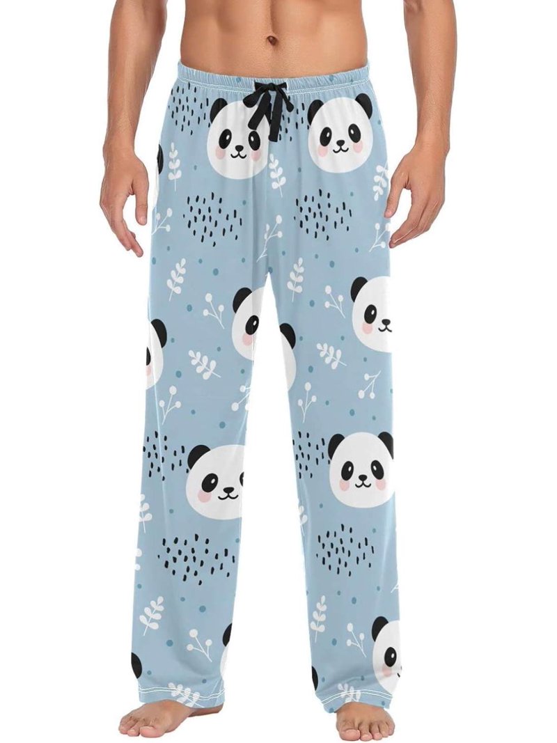 GZHJMY Panda Pajama Pants for Men, Lounge Pants Lightweight Men