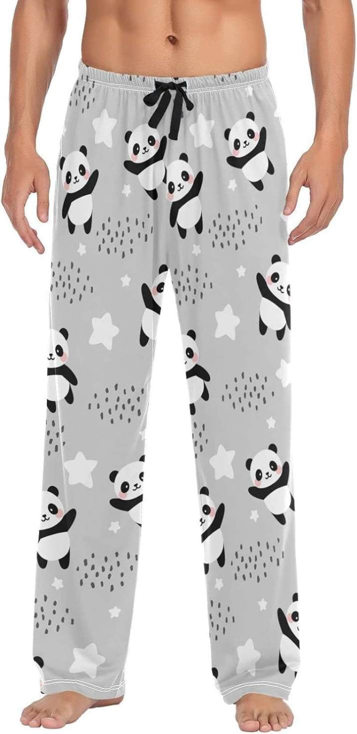GZHJMY Panda Pajama Pants for Men, Lounge Pants Lightweight Men