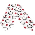 thumbnail image 1 of GZHJMY Penguin Hearts Table Runner Seasonal Table Cloth Runner for Kitchen Dining Table Wedding Party Holiday Coffee Dining Home Decor 13 x 70 Inches, 1 of 7