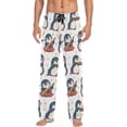 thumbnail image 1 of GZHJMY Penguin Pajama Pants for Men, Lounge Pants Lightweight Men Pajama Bottoms with Drawstring Pockets, Christmas New Year Birthday Gifts, Large, 1 of 6